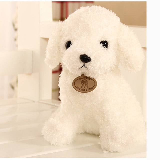 18/25 cm Simulation Dog Poodle Plush Toys Cute Animal Suffed Doll for Christmas Gift