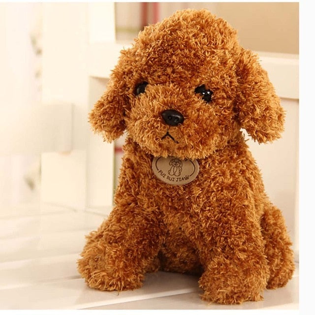 18/25 cm Simulation Dog Poodle Plush Toys Cute Animal Suffed Doll  for Christmas Gift